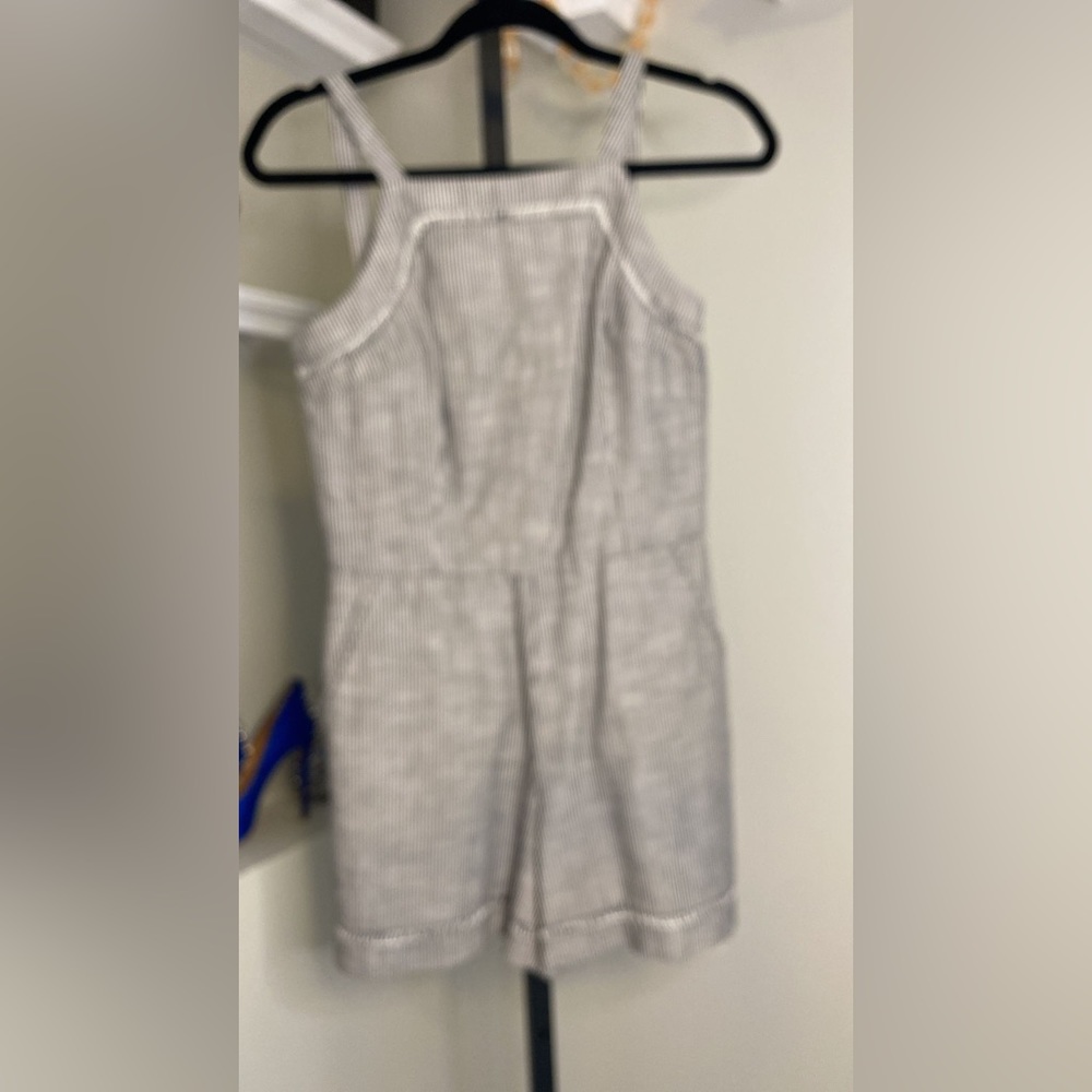 Trina Turk Acai Sleeveless Striped Romper, Black/White - Picture 6 of 16